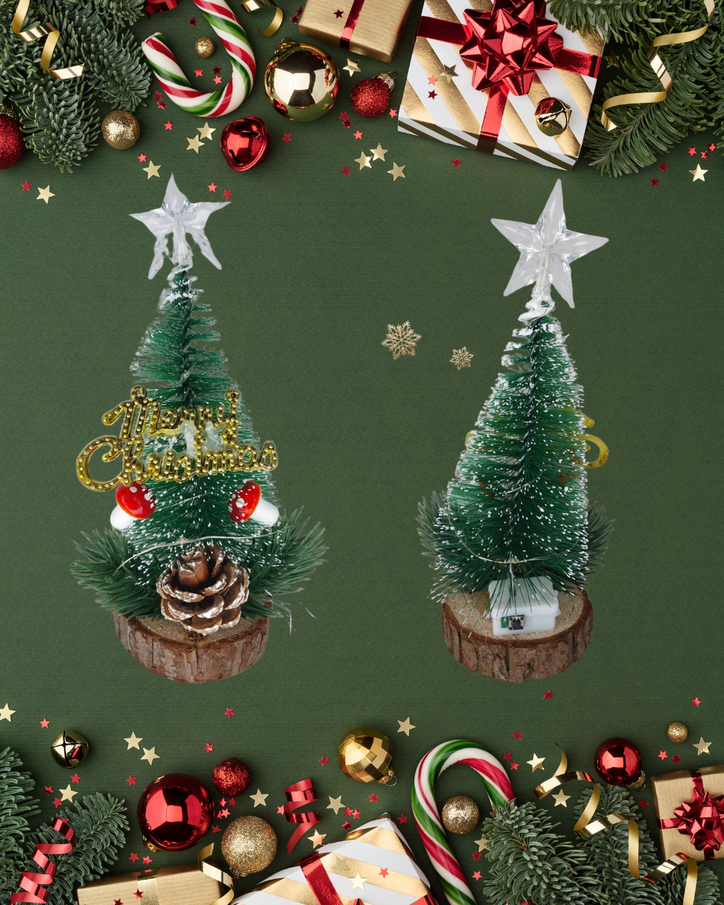Glowing Mini Christmas Tree – LED Festive Table Decor